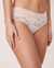 LA VIE EN ROSE Culotte bikini coton et bande de dentelle Paresseux pose yoga 20100137 - View1
