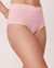 LA VIE EN ROSE Culotte bikini taille haute coton Rose bonbon 20100141 - View1