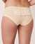 LA VIE EN ROSE Cotton and Lace Detail Hiphugger Panty Soft yellow 20100142 - View1