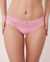 LA VIE EN ROSE Microfiber and Wide Lace Band Thong Panty Hot pink 20200160 - View1