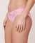 LA VIE EN ROSE Microfiber and Wide Lace Band Bikini Panty Hot pink 20200161 - View1
