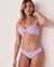 LA VIE EN ROSE AQUA RETRO Triangle Bikini Top Lavender 70100201 - View1