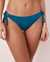 LA VIE EN ROSE AQUA INK BLUE Recycled Fibers Brazilian Bikini Bottom Blue ink 70300174 - View1
