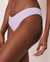 LA VIE EN ROSE AQUA LAVENDER Recycled Fibers Thong Bikini Bottom Lavender 70300178 - View1