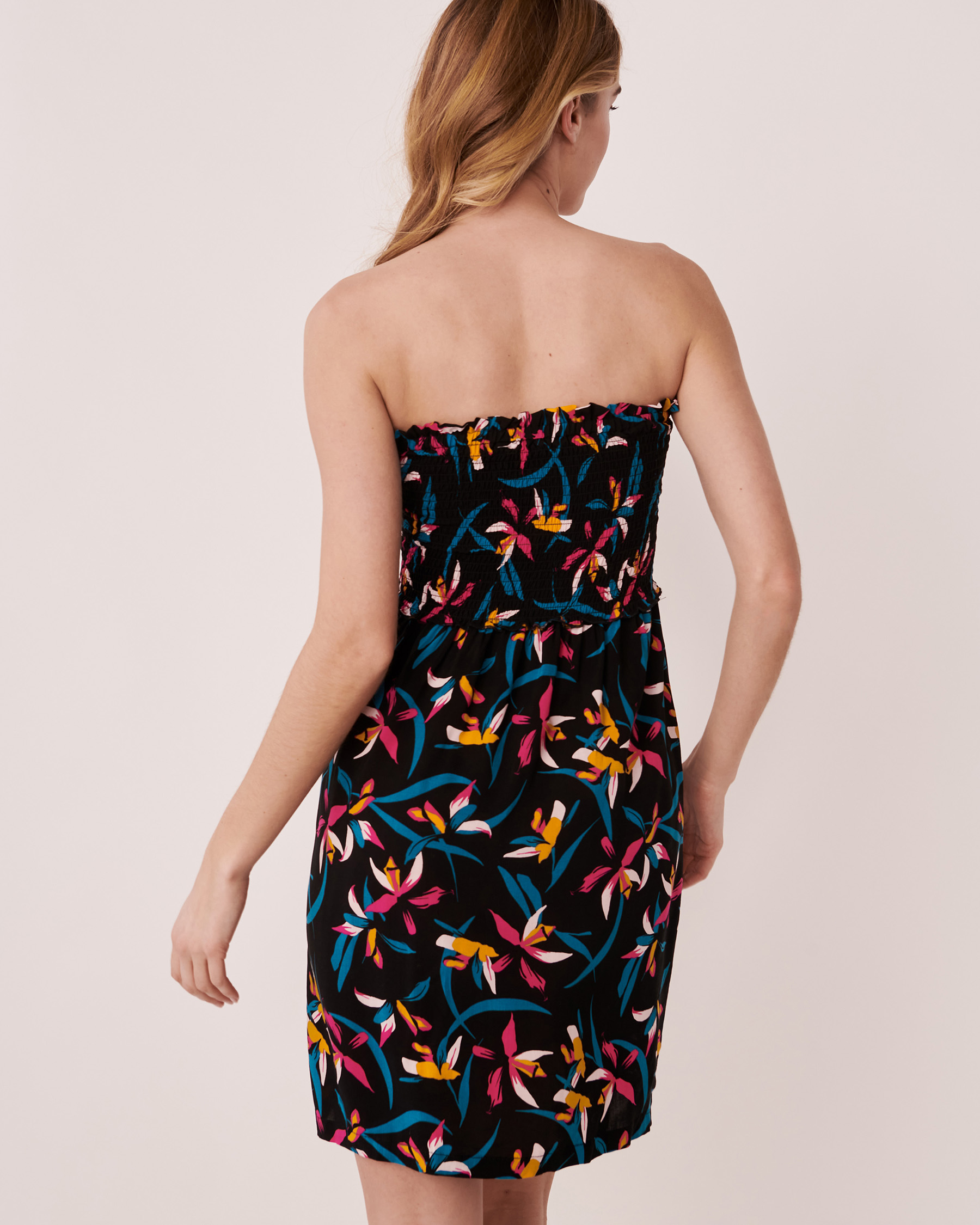 LA VIE EN ROSE AQUA Sleeveless Mini Dress Tropical mood 80300042 - View3