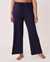 LA VIE EN ROSE Soft Knit Jersey Wide Leg Pants Maritime blue 40200286 - View1
