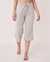 LA VIE EN ROSE Soft Knit Jersey Wide Leg Capri Comfy grey 40200293 - View1