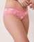 LA VIE EN ROSE Culotte aux hanches modal et bordure de dentelle Floral rose vif 20100154 - View1