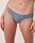 LA VIE EN ROSE Culotte bikini microfibre et dentelle Teinte blue-vert 20200172 - View1