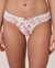 LA VIE EN ROSE Culotte bikini microfibre et dentelle Aquarelle floral 20200172 - View1