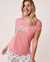 LA VIE EN ROSE Scoop Neckline T-shirt Flamingo pink 40100267 - View1