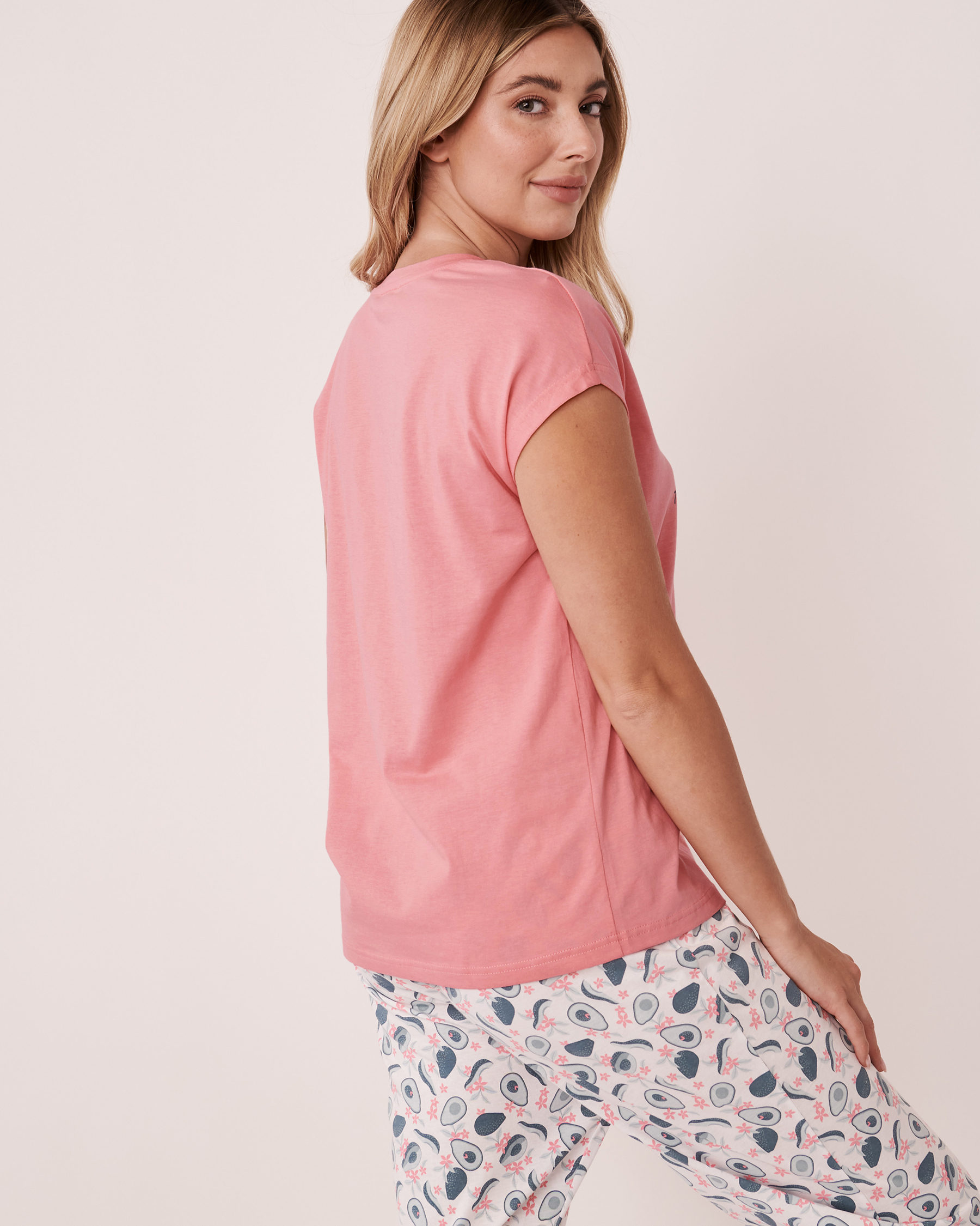 LA VIE EN ROSE Scoop Neckline T-shirt Flamingo pink 40100267 - View2