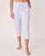 LA VIE EN ROSE Fitted Capri with Side Pockets Blue vichy 40200264 - View1