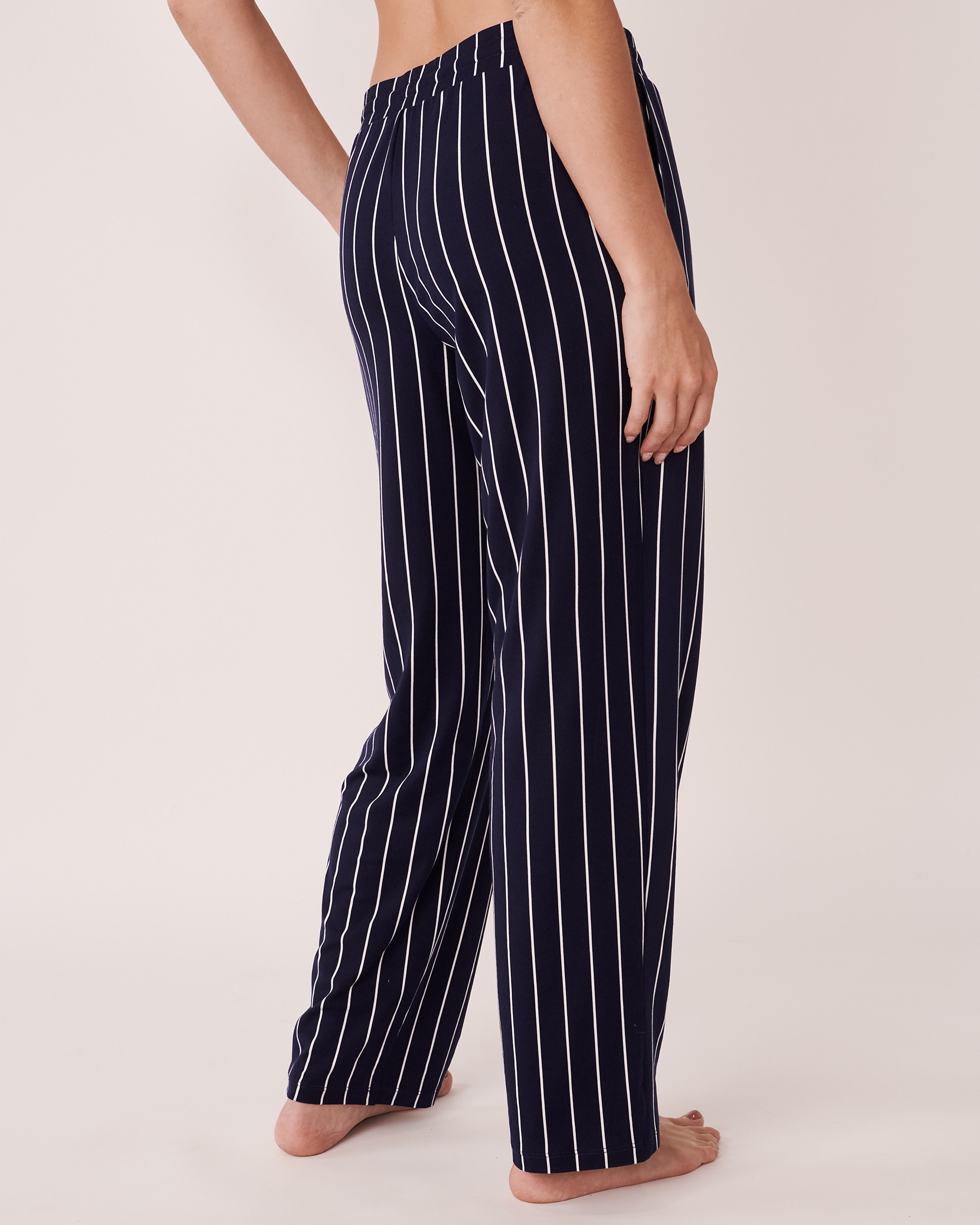 LA VIE EN ROSE Super Soft Pyjama Pants Maritime blue stripes 40200274 - View3