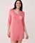 LA VIE EN ROSE Chemise de nuit manches 3/4 en jersey doux Rose flamingo 40500187 - View1