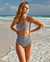 LA VIE EN ROSE AQUA GINGHAM Bandeau Bikini Top Monochrome gingham 70100216 - View1