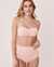 LA VIE EN ROSE AQUA Haut de bikini bandeau en fibres recyclées SOLID Rose crémeux 70100221 - View1