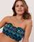 LA VIE EN ROSE AQUA REPOKA Shirred Bandeau Bikini Top Geometric print 70100246 - View1