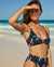LA VIE EN ROSE AQUA SUMMER CRUSH Knotted Triangle Bikini Top Tropical mood 70100273 - View1