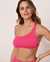 LA VIE EN ROSE AQUA PINK GLOW One Shoulder Bandeau Bikini Top Pink glow 70100280 - View1