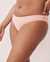 LA VIE EN ROSE AQUA Bas de bikini brésilien en fibres recyclées SOLID Rose crémeux 70300201 - View1