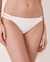 LA VIE EN ROSE AQUA SOLID Recycled Fibers Elastic Bands Bikini Bottom White 70300202 - View1