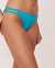 LA VIE EN ROSE AQUA BLUEBIRD Gathered Sides Bikini Bottom Turquoise 70300209 - View1