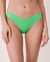 LA VIE EN ROSE AQUA Bas de bikini brésilien en fibres recyclées TOUCAN Vert néon 70300235 - View1