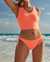 LA VIE EN ROSE AQUA Bas de bikini brésilien ENJOY Corail 70300251 - View1