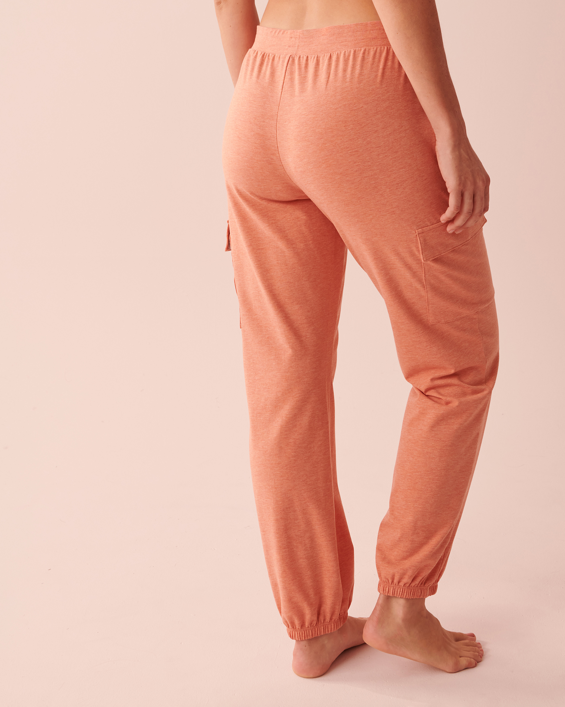 LA VIE EN ROSE Jogger Style Pants Dark apricot orange mix 40200448 - View2