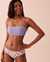 LA VIE EN ROSE AQUA PORTOFINO Bandeau Bikini Top Periwinkle 70100504 - View1