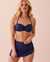 LA VIE EN ROSE AQUA Haut de bikini bandeau en fibres recyclées SOLID Bleu profond 70100517 - View1