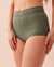 LA VIE EN ROSE AQUA SOLID Recycled Fibers Boyleg Bikini Bottom Agave green 70300466 - View1