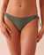 LA VIE EN ROSE AQUA Bas de bikini brésilien TEXTURED Vert agave 70300475 - View1