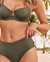 LA VIE EN ROSE AQUA Bas de bikini cheeky taille haute TEXTURED Vert agave 70300476 - View1
