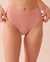 LA VIE EN ROSE AQUA TEXTURED High Waist Cheeky Bikini Bottom Dusty rose 70300476 - View1