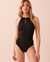 AQUAROSE SAINT-TROPEZ High Neck One-piece Swimsuit Black 70400090 - View1