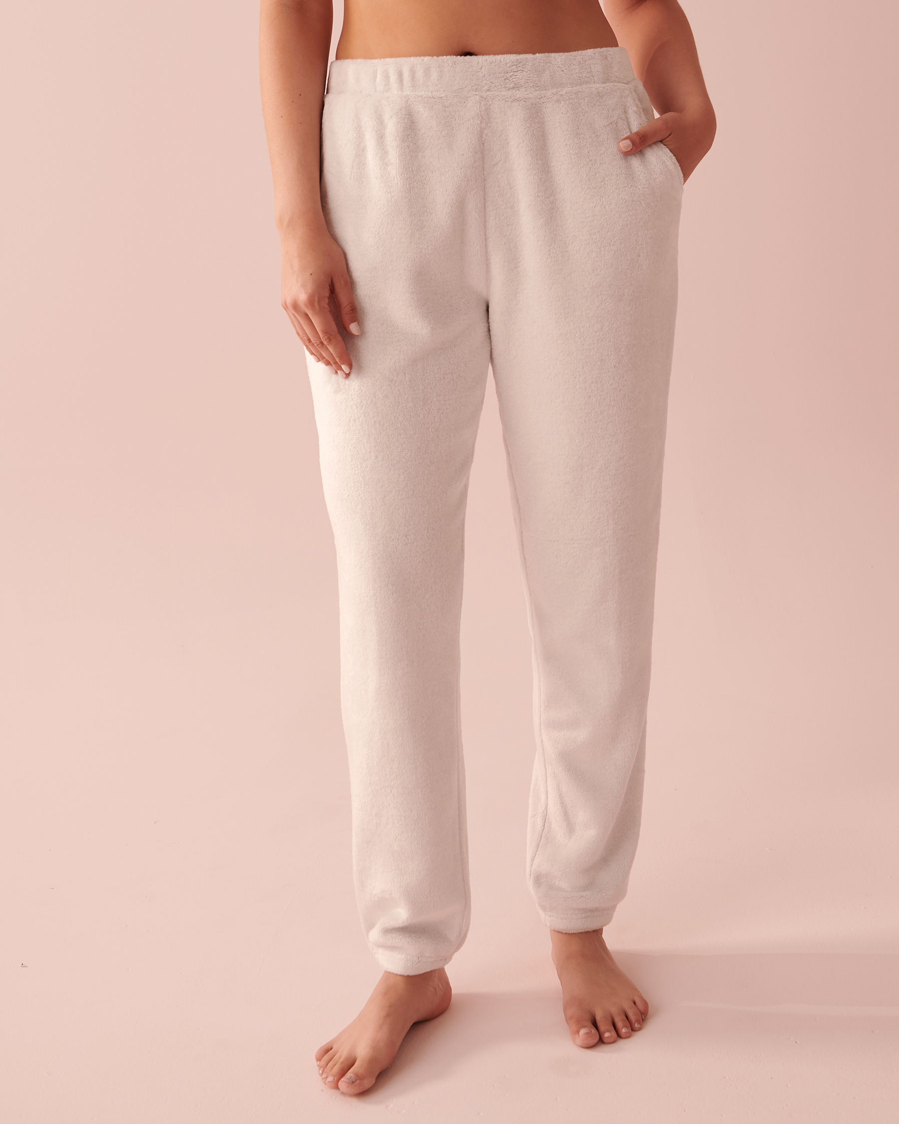 LA VIE EN ROSE Soft Plush Pajama Pants Grey 40200476 - View1