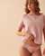 LA VIE EN ROSE Cotton and Scalloped Lace Detail Bikini Panty Blush rose mix 20100357 - View1
