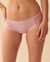 LA VIE EN ROSE Cotton and Scalloped Lace Detail Hiphugger Panty Blush rose mix 20100358 - View1