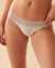 LA VIE EN ROSE Cotton and Lace Band Thong Panty Stripes and moon 20100363 - View1