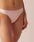 LA VIE EN ROSE Microfiber and Logo Elastic Band Thong Panty Dawn pink 20300243 - View1