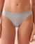 LA VIE EN ROSE Culotte bikini microfibre et bande élastique logo Brouillard bleu 20300244 - View1