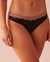 LA VIE EN ROSE Satin and Lace Detail Bikini Panty Mocha 20300246 - View1