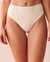 LA VIE EN ROSE AQUA Bas de bikini coupe échancrée texturé Pois blanc crème 70300490 - View1