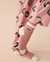 LA VIE EN ROSE Bas en tricot avec broderie hivernale Joues rosées 40700295 - View1