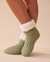 LA VIE EN ROSE Knit and Sherpa Socks Mint Creams 40700308 - View1