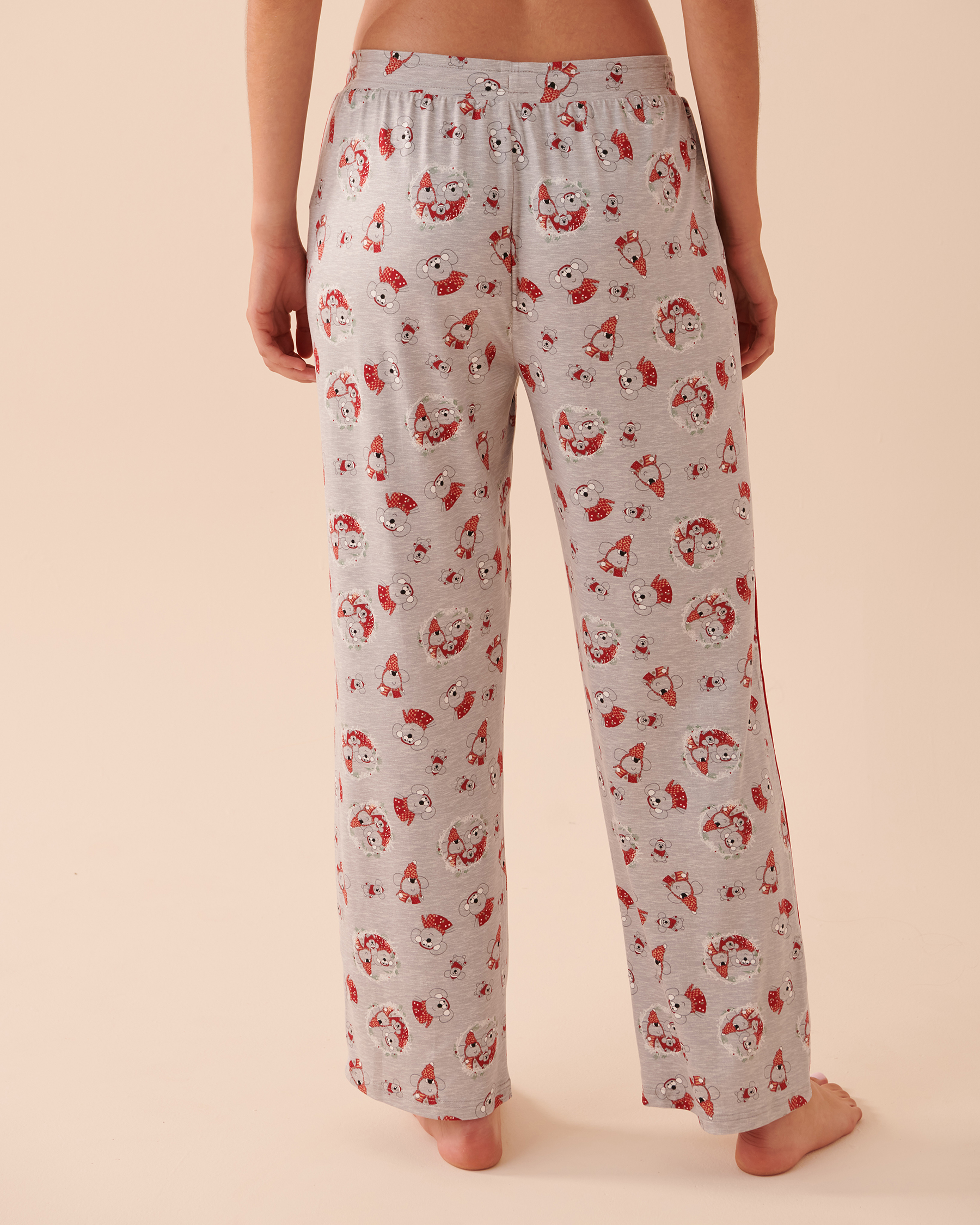 LA VIE EN ROSE Pantalon de pyjama ultra doux à motif souris Famille de souris 40200498 - Voir2