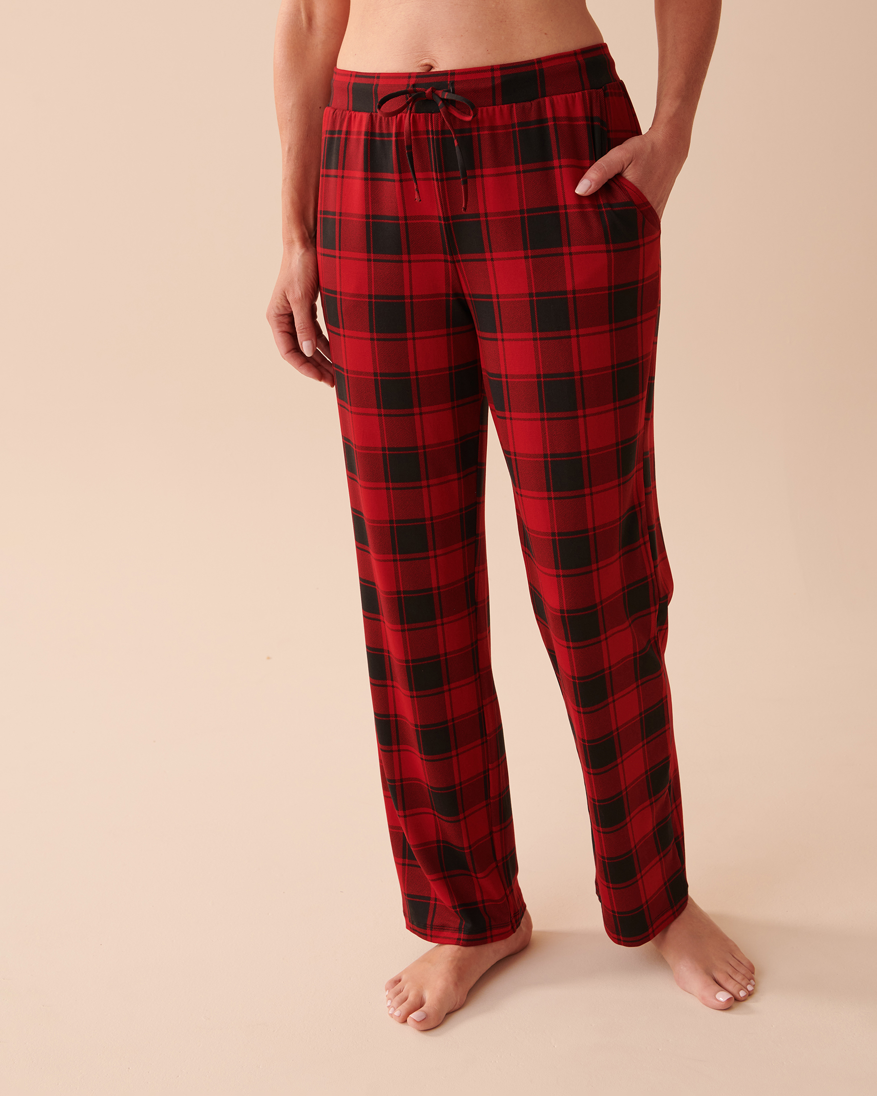 LA VIE EN ROSE Pantalon de pyjama à carreaux buffalo ultra doux Carreaux buffalo 40200502 - Voir1
