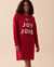 LA VIE EN ROSE Chenille Long Sleeve Sleepshirt Jingle Red 40500320 - View1